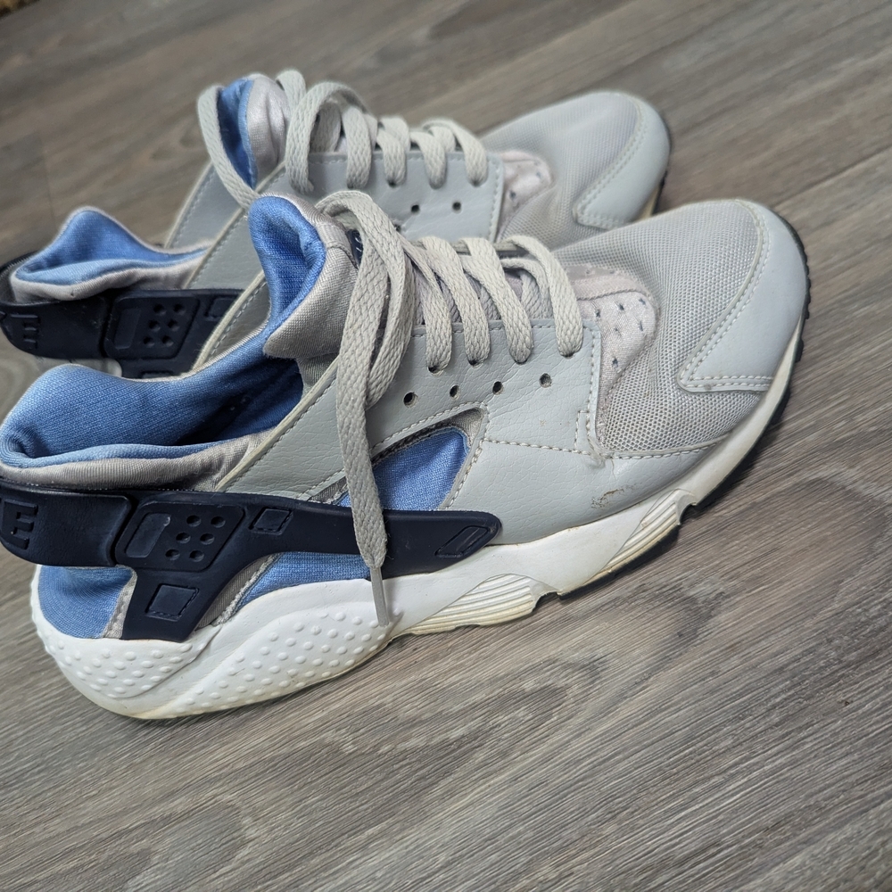 Stylish Gray and Blue Sneakers